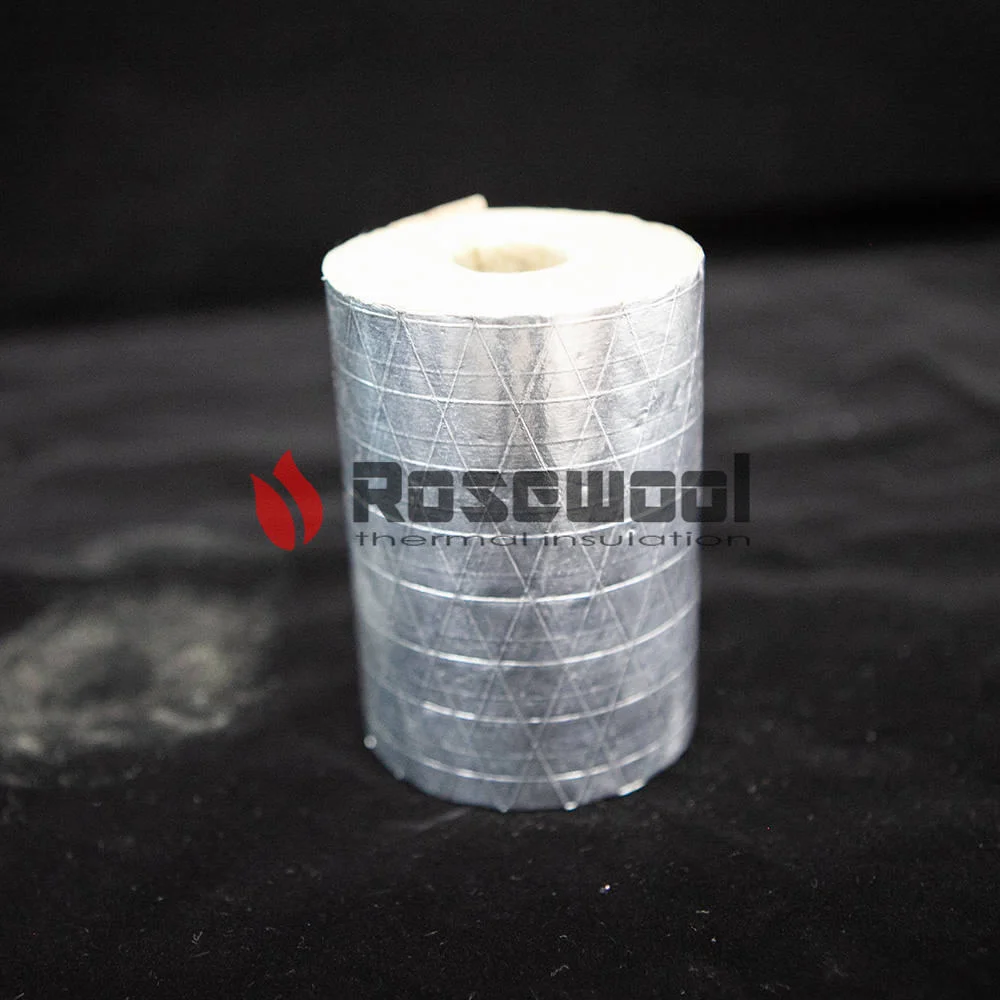 Factory Supply 60-150 Kg/M&sup3; Construction Heat Insulation Sound Absorption Material Rockwool Pipe