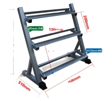 Manufacture Factory Wholesale/Supplier Price Weight Lifting Gym Equipment 3-Tier Dumbbell Rack