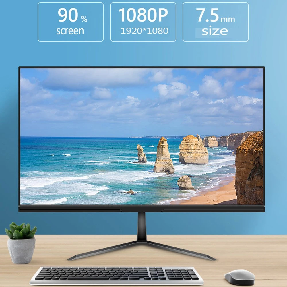 21.5 23.8 Inch Desktop Computer IPS LED Win10 I3 I5 I7 All in One PC with Camera