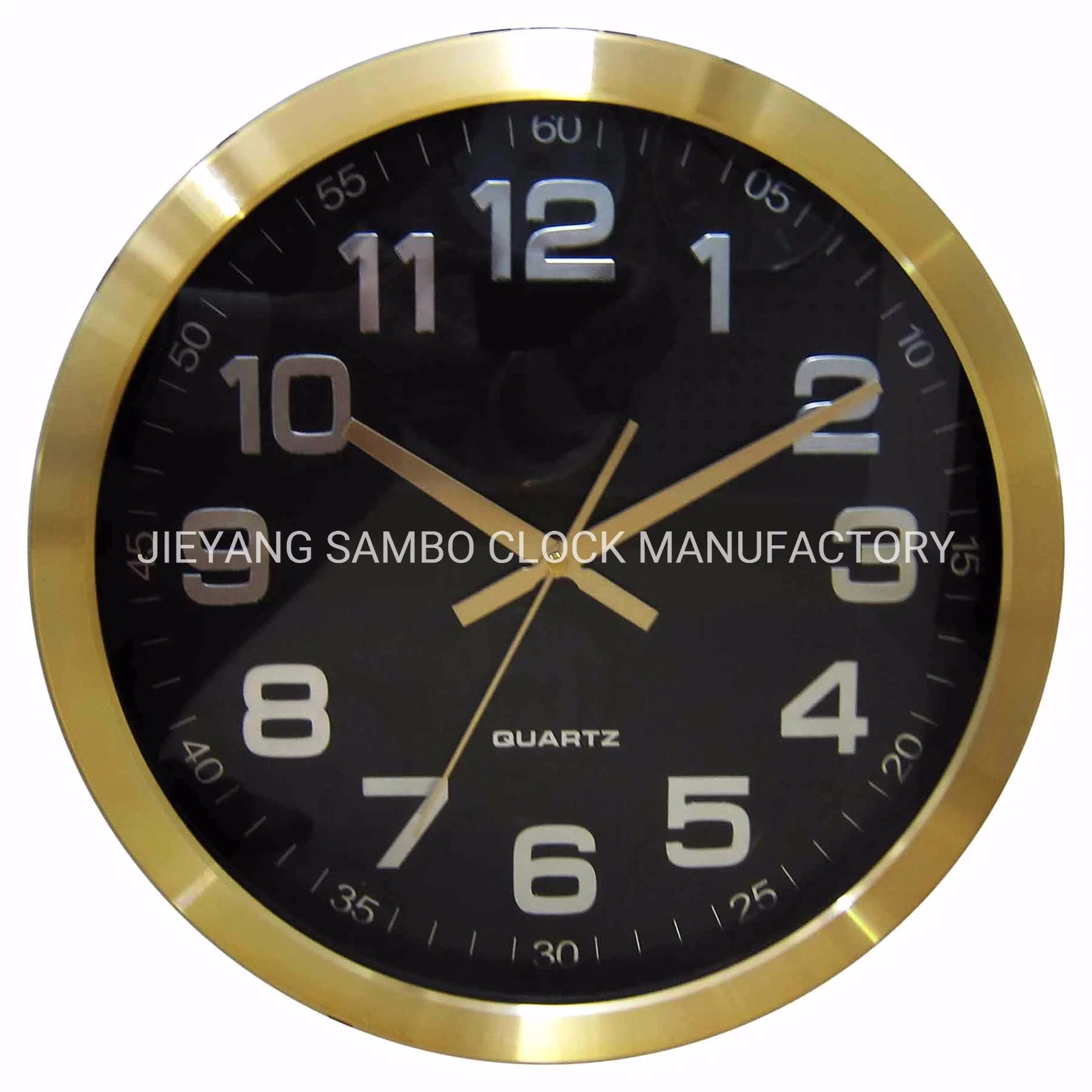 Business Gift Aluminum Frame Wall Clock for Advertising