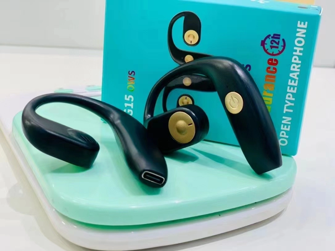 Auriculares TWS G15 OWS Bass auriculares Bluetooth caixa de carregamento sem fios Auscultadores à prova de água gancho para orelha para auscultadores