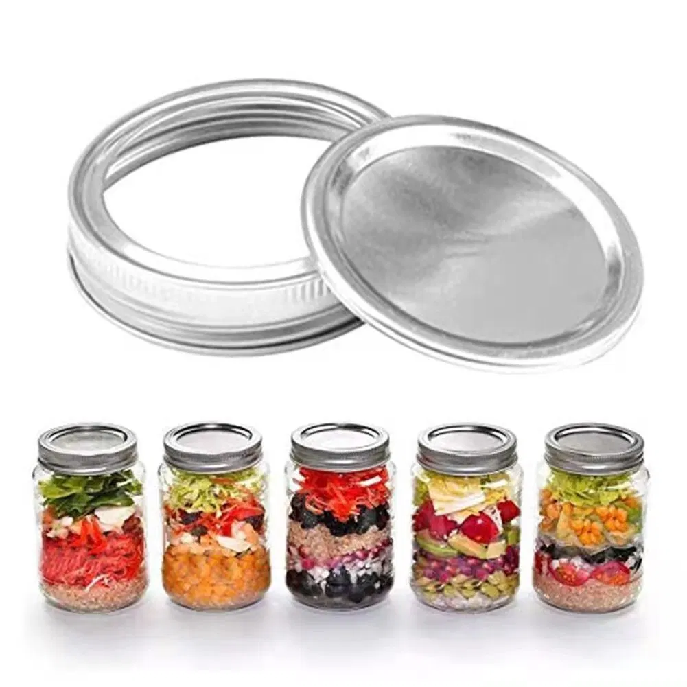 Factory Sale 70mm 86mm Bulk Regular Silver Canning Flat Lids Mason Jar Lids Bottle Caps