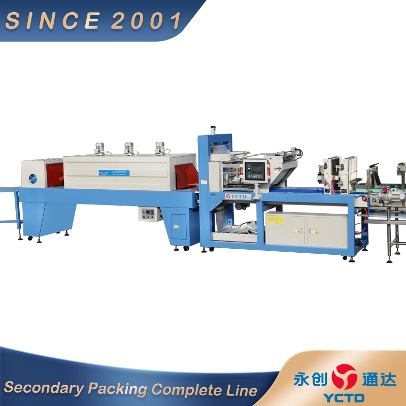 YCTD PE Automatic packing with tray Shrink film packaging machine For drinks