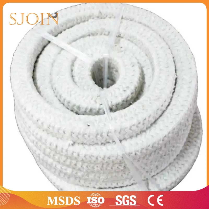 Made in China Heat Insulation Mineral Ceramic Fiber Fabric Insulation Material Sealing Fireproof Woven Textile Ropes