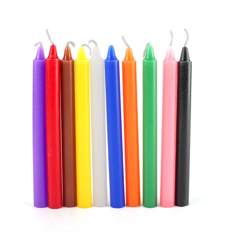 10 Colors 12inch Mini Stick Candles Spell Colored Taper Birthday Candles Set for Witchcraft