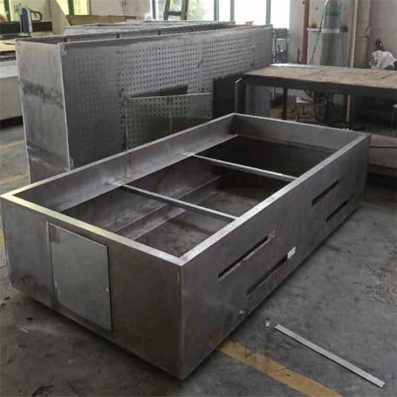 OEM Midium Thick Plate Metal Fabrication Welding with Flame Cutting Plate Rolling Bending Assembly CNC Machining