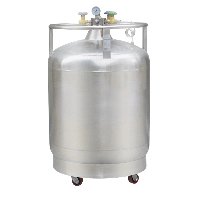 Stainless Steel 240~500L Cryogen Liquid Nitrogen Self Pressure Tank Chemical Storage Containers