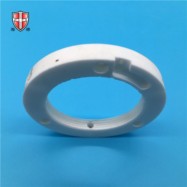 Custom Made Good Machinability Insulated Machinable Micro Crystal Ceramic Machining Part Ring Spacer Plate