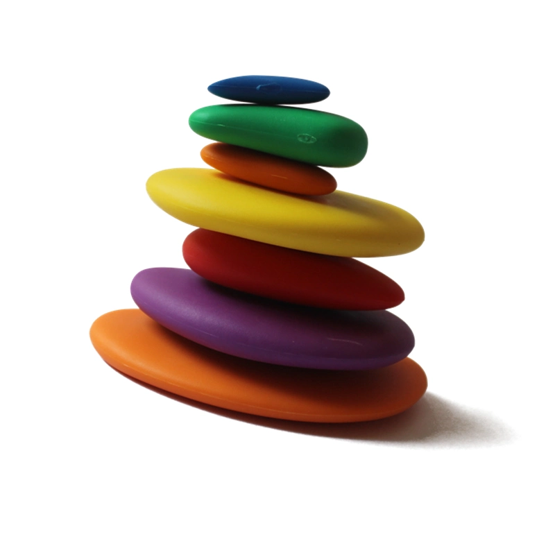 36PCS ABS Rainbow Stone Balancing Blocks