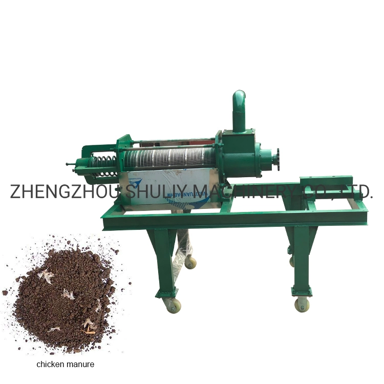 Poultry Cow Pig Chicken Dung Manure Dewatering Machine Extruder Dryer Solid Liquid Separator