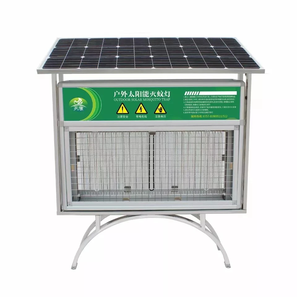 Large Solar Panel 30W Solar Insect Trap Lamp with Stainless Steel Stand Myu-B120