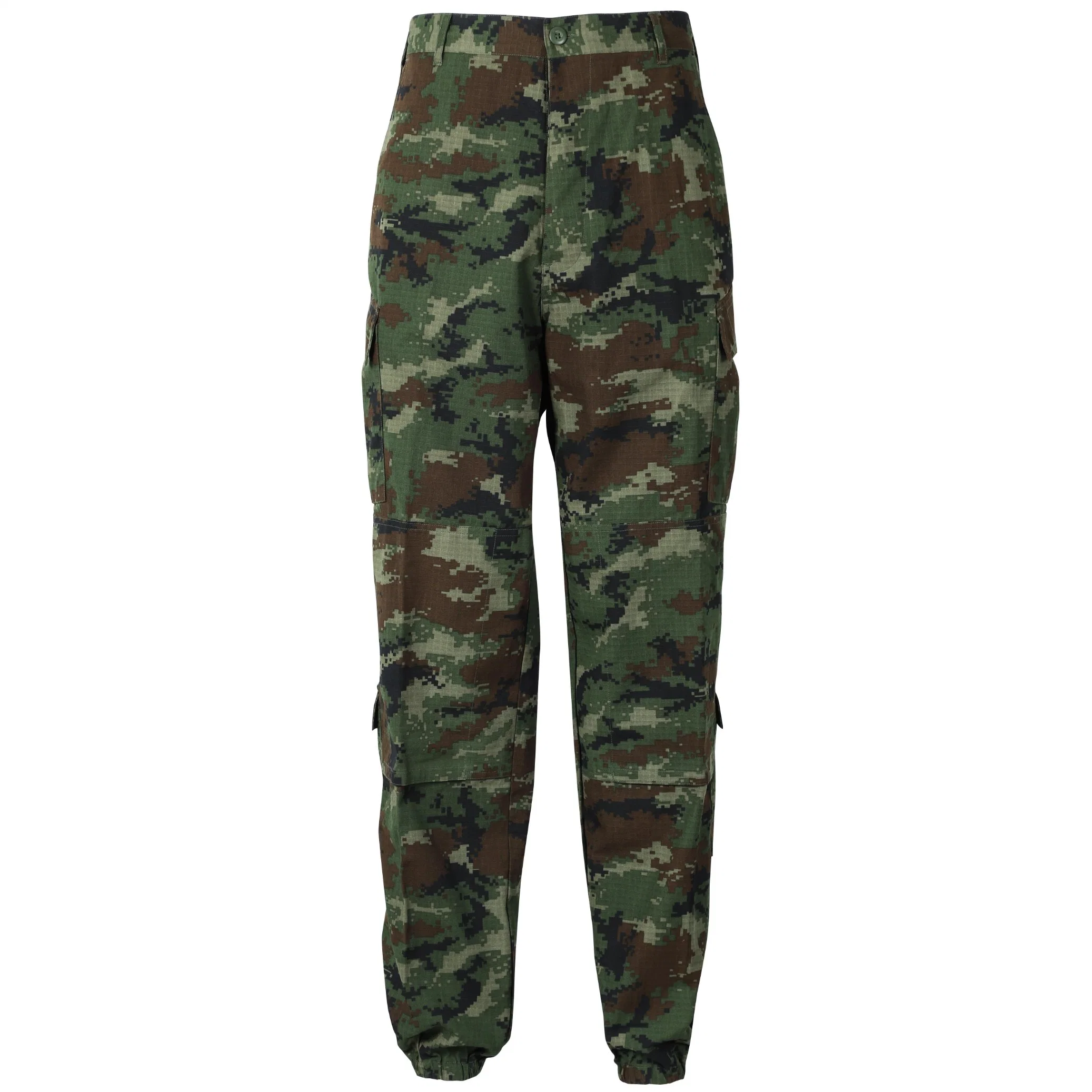 Mens Military Style Tactical Uniform Poly / Cotton Rip-Stop Bdu Cargo Pant