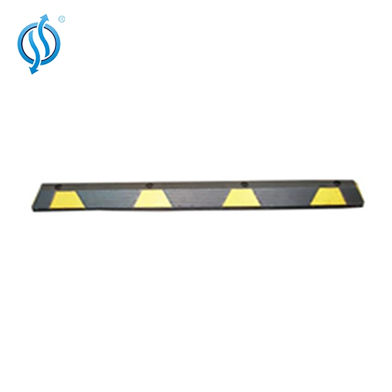 China 1.83m Reflective Rubber Car Stop Parking Curb Wheel Stopper