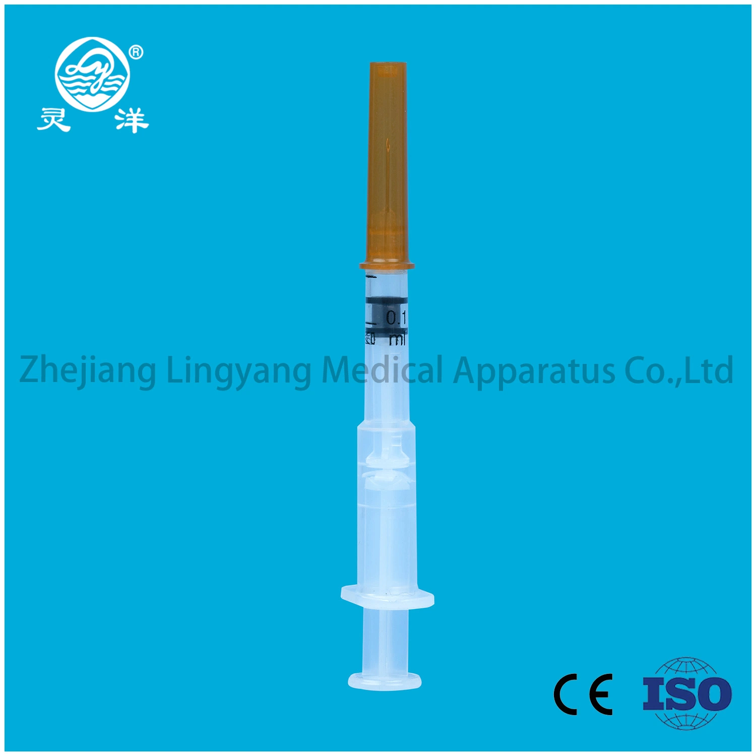 0.1ml Disposable Automatic Lock Safety Syringe Ad Auto Disable Vaccine Syringe