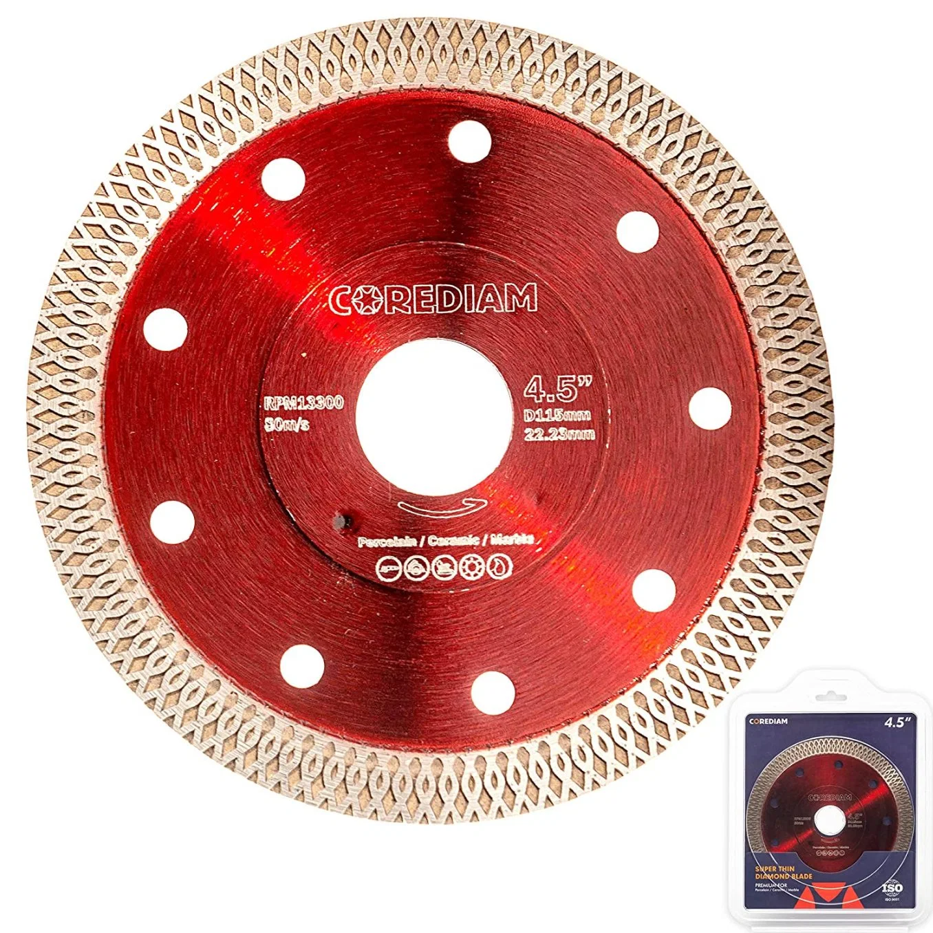 115mm Super Thin Mesh Turbo Diamond Porcelain Saw Blade De Made in China/Outils de coupe