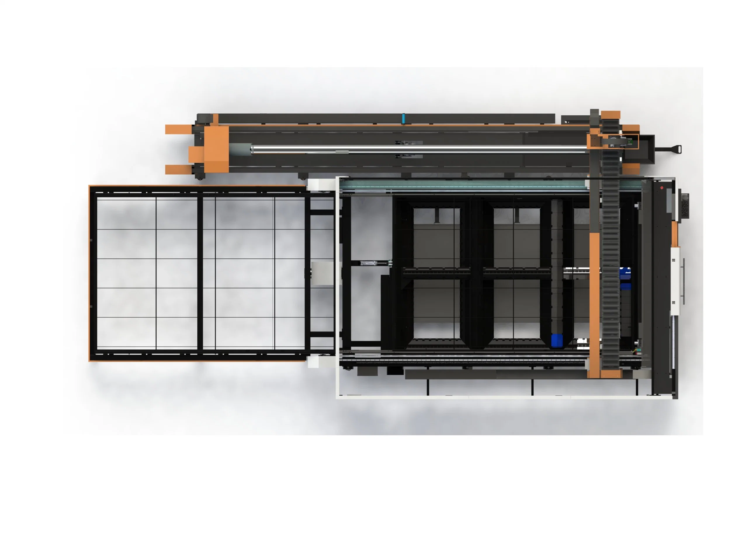 1000W-30000W CNC Laser-Schneidemaschine industrieller Austauschtisch vollständige Abdeckung CNC-Router Metall schneiden Kohlenstoffstahl / Aluminium / Messing Schneidemaschine Zubehör