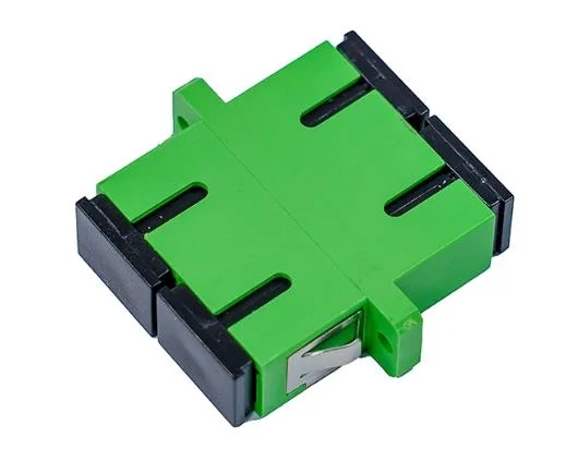 Factory Supply Single Mode Duplex Sc APC Green Fiber Optic Adapter