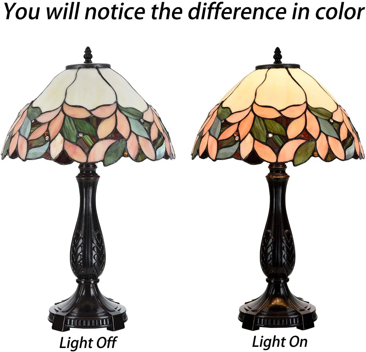 Jl-163 Modern Pink Wisteria Tiffany Style Stained Glass Table Lamp