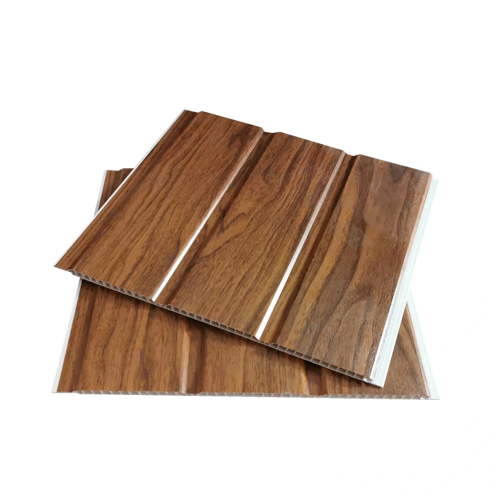 2.8kg Cielo Raso En PVC Plastic Tile Roof Ceiling Wall 3D Wood Groove Board Laminated Panel