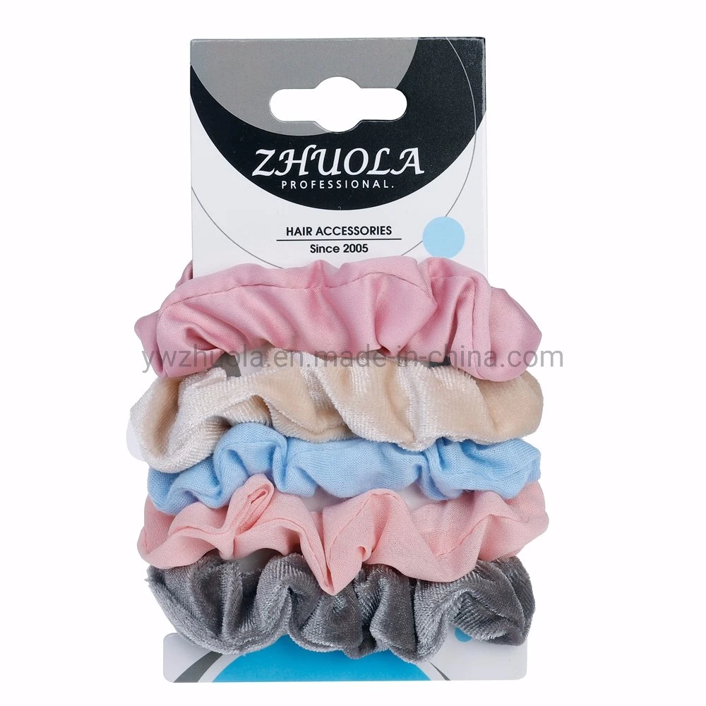 Hot Selling Girl's Fabric Scrunchies Accessory