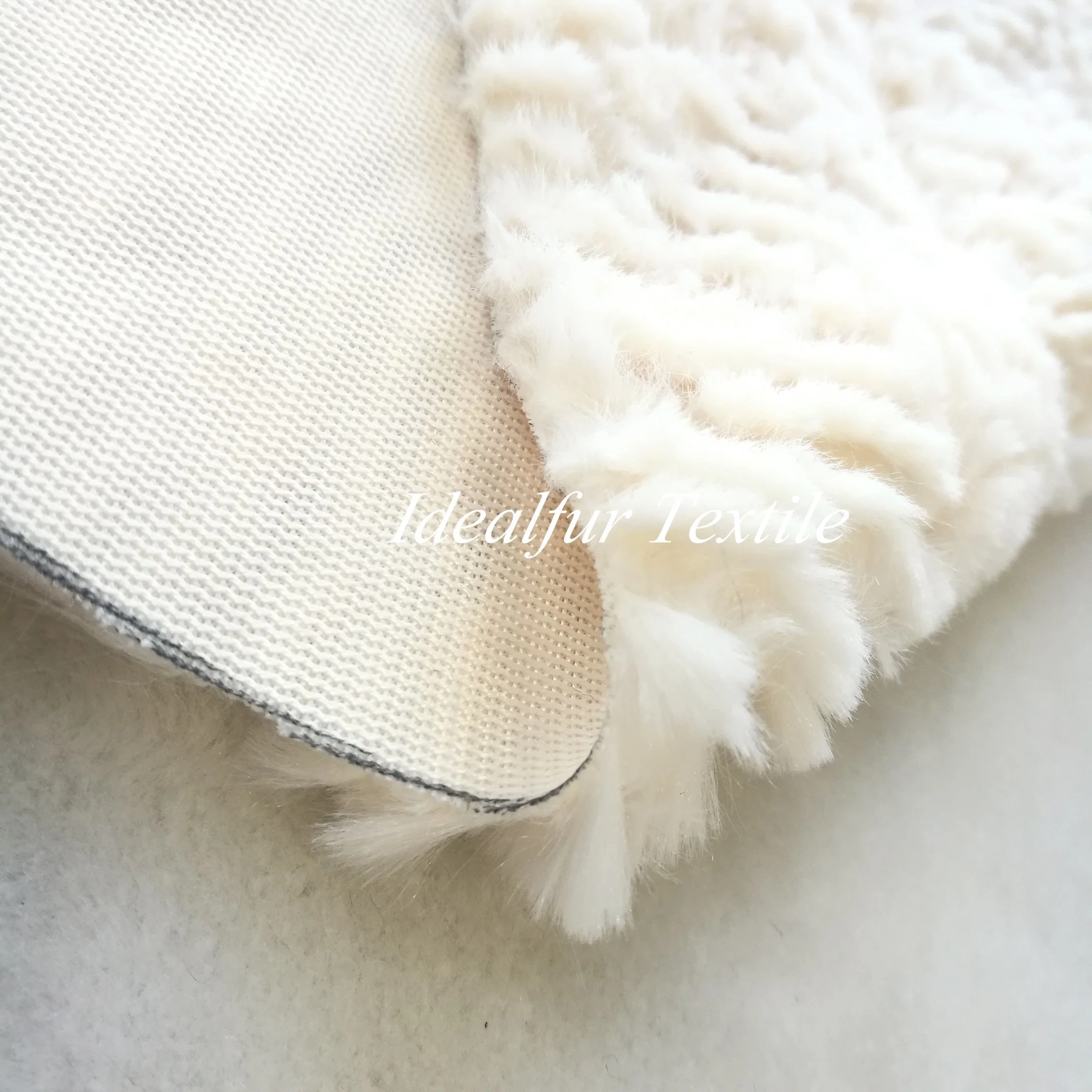 Irregular High and Low Shear Embossed Fake Fur