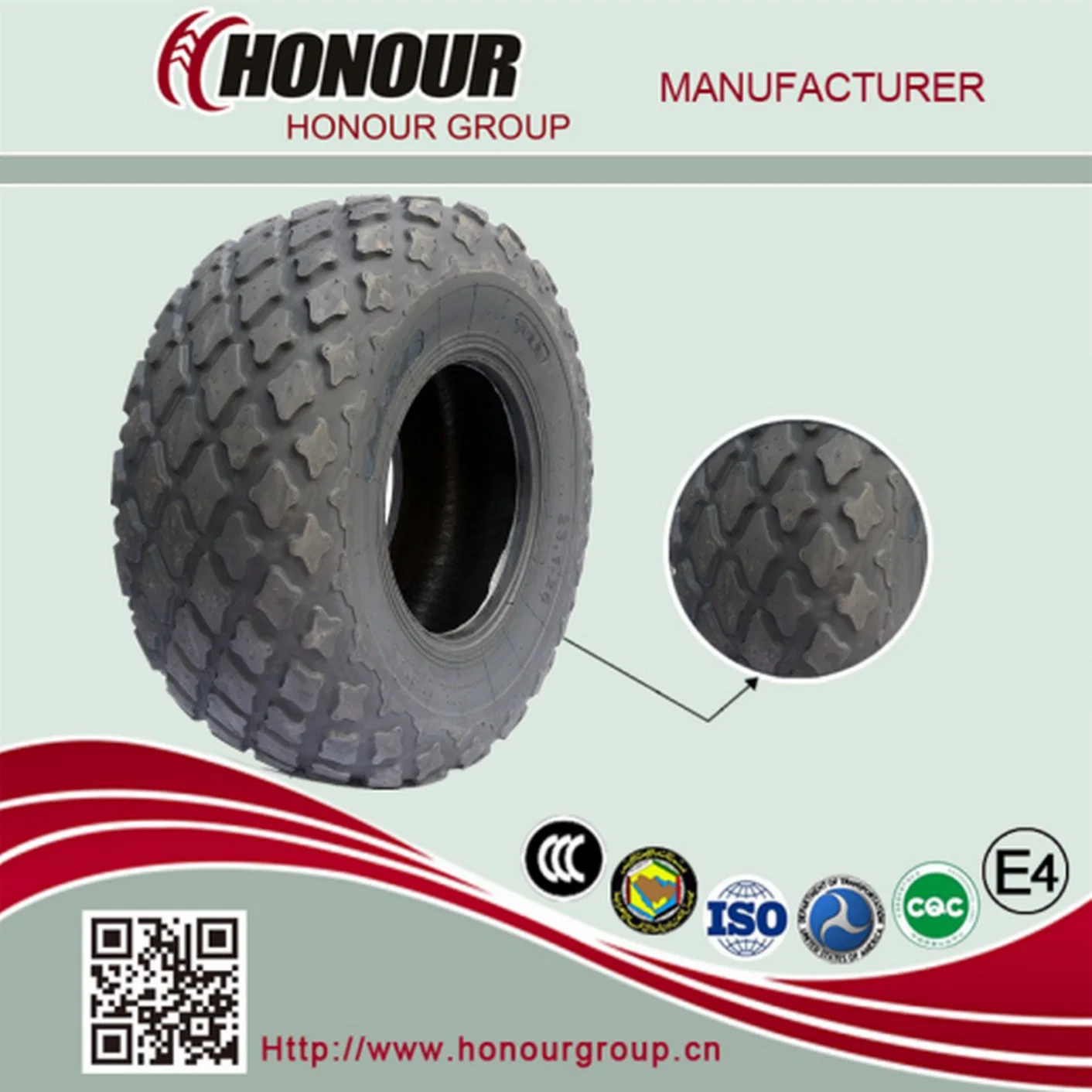 Neumáticos industriales/cargadora/máquina de ingeniería/ agrícola /rueda R3 Neumáticos de arena E7 (23,1-26)