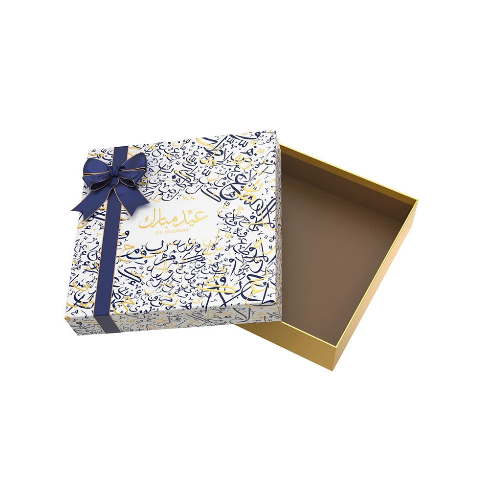 Luxury Paper Cardboard Sweet Kids Candy Packaging Box Blister Tray Ramadan Eid Mubarak Chocolate Gift Box