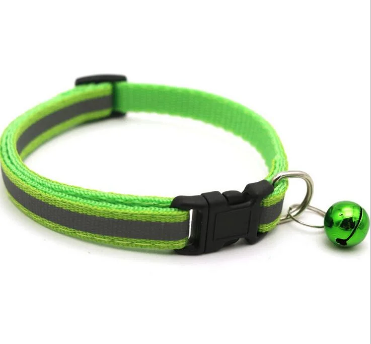 Fashion Adjustable Reflective Pet Cat Collar, PVC Necklace Luxury Cat Dog Collar