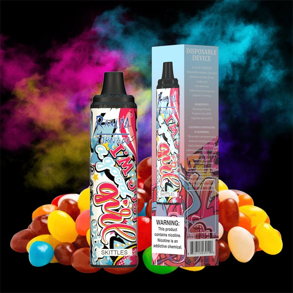 Shenzhen OEM Fruit Taste Vape Pen 850mAh Battery Atomizer 12ml Oil with Good Quality One-Time Electronic Cigar