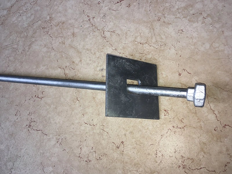 Electric Power Fitting Hot DIP Galvanized Pole Fittings Stay Assembly Complete with Base Plate Stay Rod Stay Bow Thimble