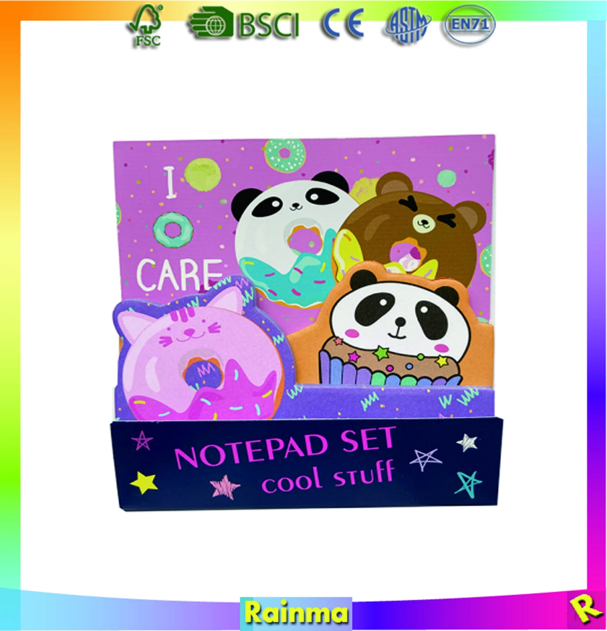 Cartoon Design Sticky Notes for School Stationery Supply