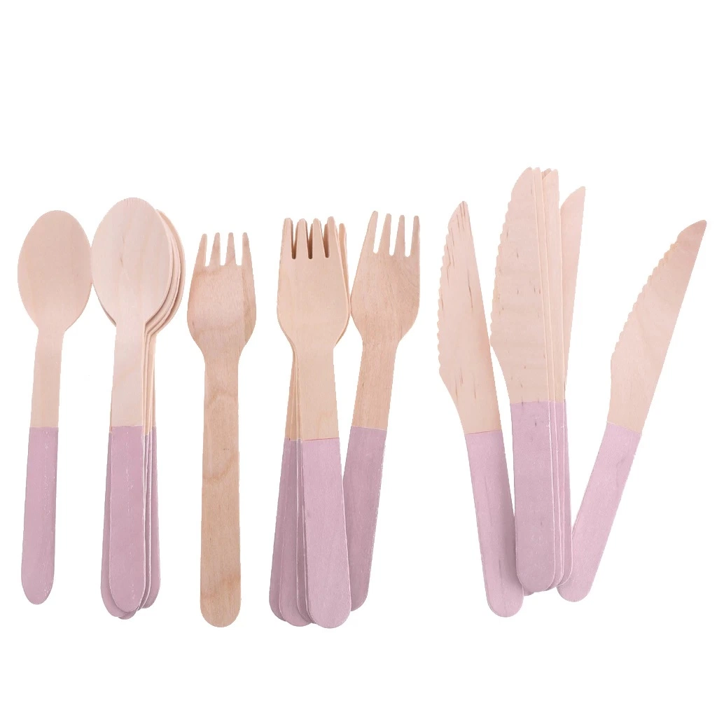 Ecoware Biodegradable Natural Birch Disposable Wooden Spoons