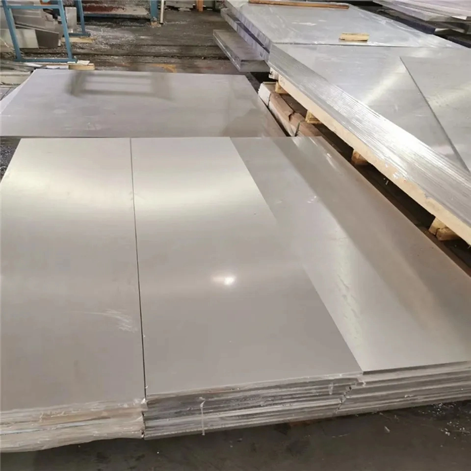 Sublimation Color Coated Metal Painted Al Aluminum Flat Sheet ISO9001 ASTM Silver Finished Rolled Al Alloy 6mm 2mm T651 6061 5083 3003 1100 1060 H14 T3 T8