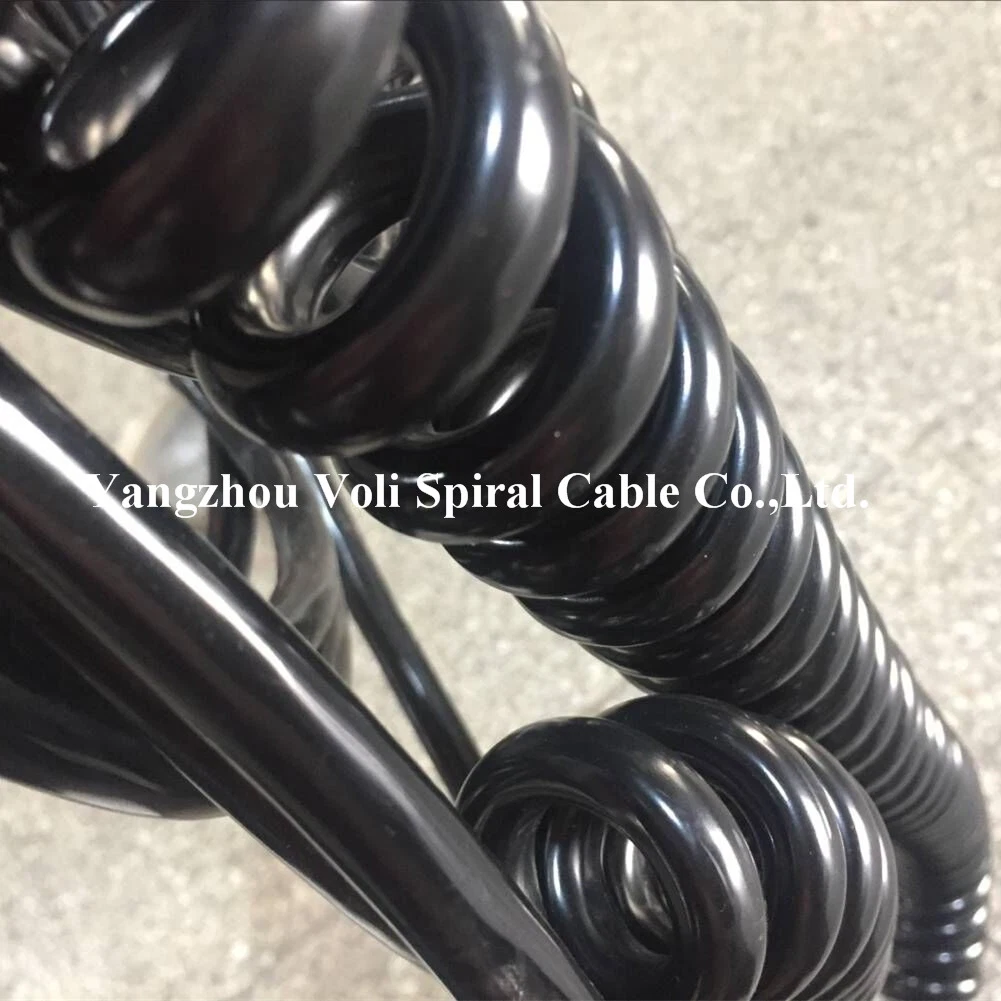 Super Flexible Industry Shielded Control Cables Braiding Special PUR Cables Spiral Cable