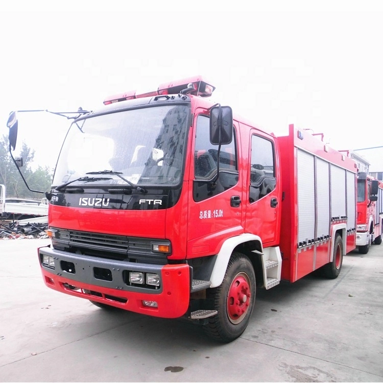 I Suzu Ftr 4*2 Double Row Cab 6 Wheels 6000L to 10000L Foam Fire Fighting Truck