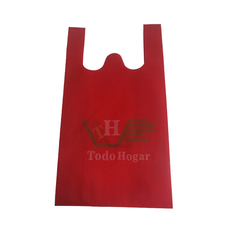 Factory Price New Bag Wholesale/Supplier W U Cut Non Woven Bag Non-Woven Fabric Portable T-Shirt Clothes Bag Eco Friendly Products