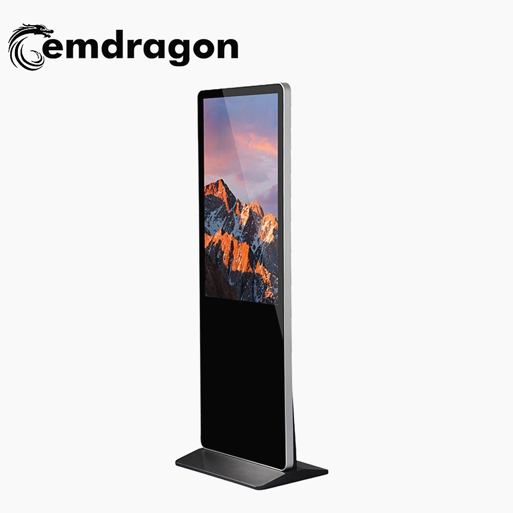 LCD Display for Advertising New 55 Inch Super Slim Floor Standing Advertising Players LCD LED Big Ad Display Screen