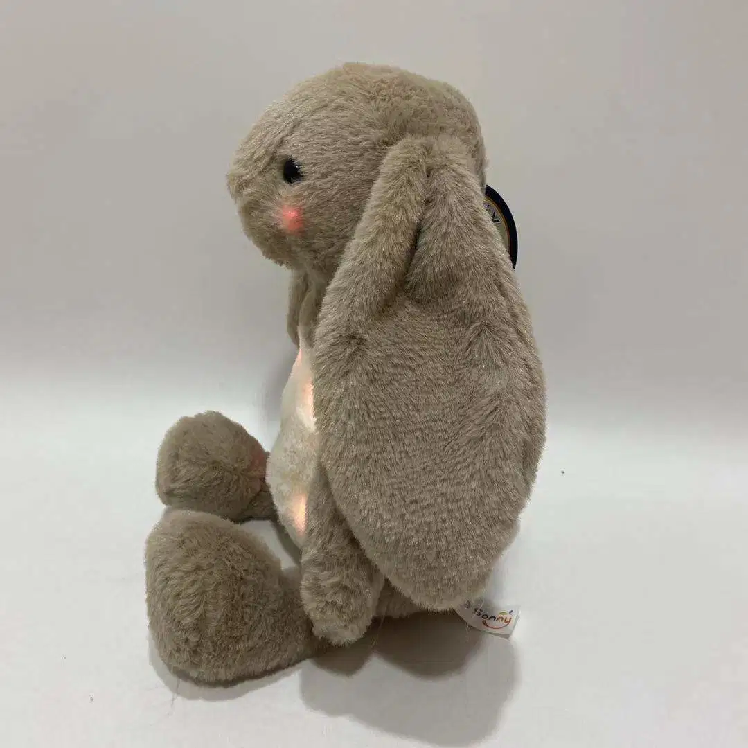 New Fashion Singing Lighting Rabbit Stuffed Toy for Easter Baby