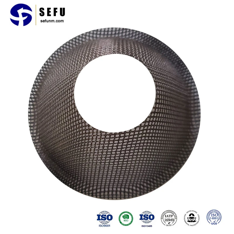 Refractory Casting Molten Metal Filtration Cap Style Fiberglass Mesh Filter for Foundry