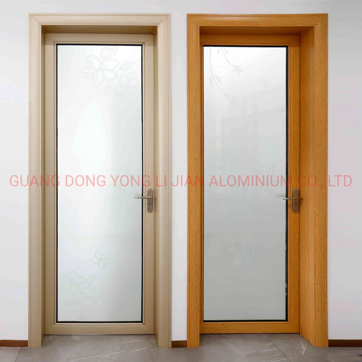 China fábrica de aluminio templado bajo E puerta corrediza de vidrio de aislamiento térmico de la puerta de Casement///colgados de apertura de puertas de aluminio plegable corrediza