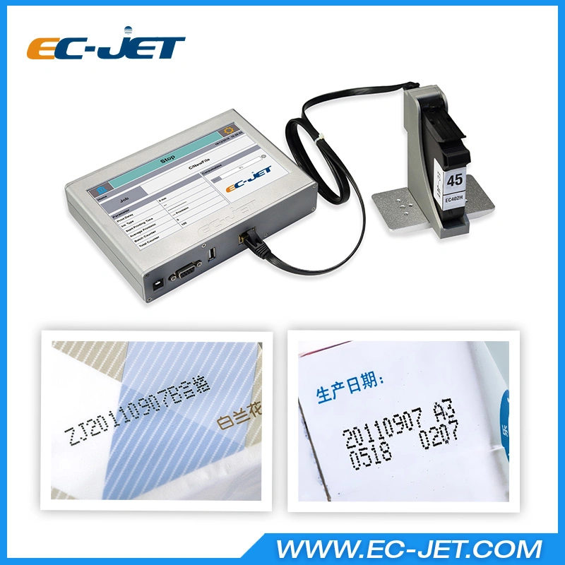 De alta resolución automática de codificación de inyección de tinta de impresora para la caja de cartón (ECH700).