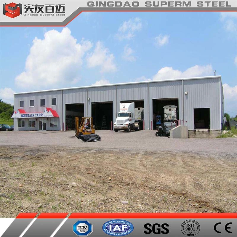 Metal Building Prefabricated Steel Structure Auto Shop