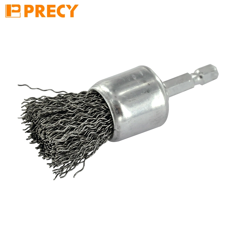 Pencil Brush - Corrugated Steel Wire 0.35mm - Stripping of The Metal