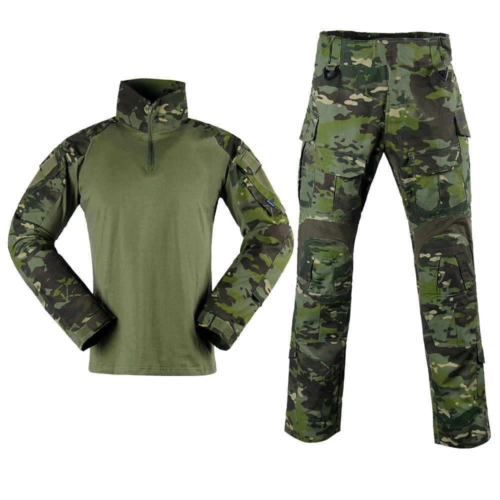 Negro CP Camuflaje Color de combate al aire libre Ocio G3 Frog uniforme Traje