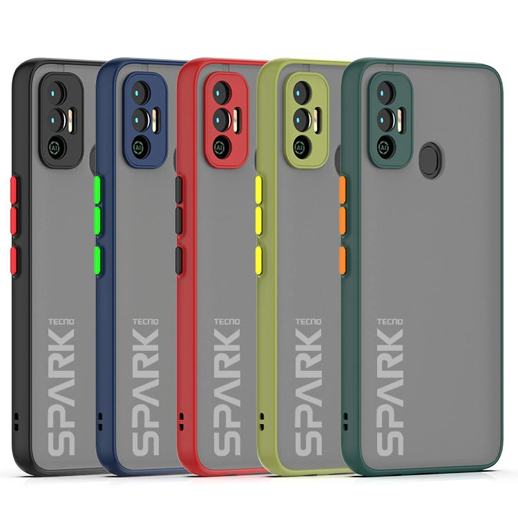 Funda para teléfono móvil Smoke Matte Case TPU PC Back Cover para Tecno Spark 8 PRO 8t 8p 7t 7 7p.