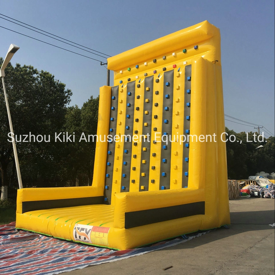 Popular Entertainment Inflatable Water Slide Rock Climbing Sticky Wall