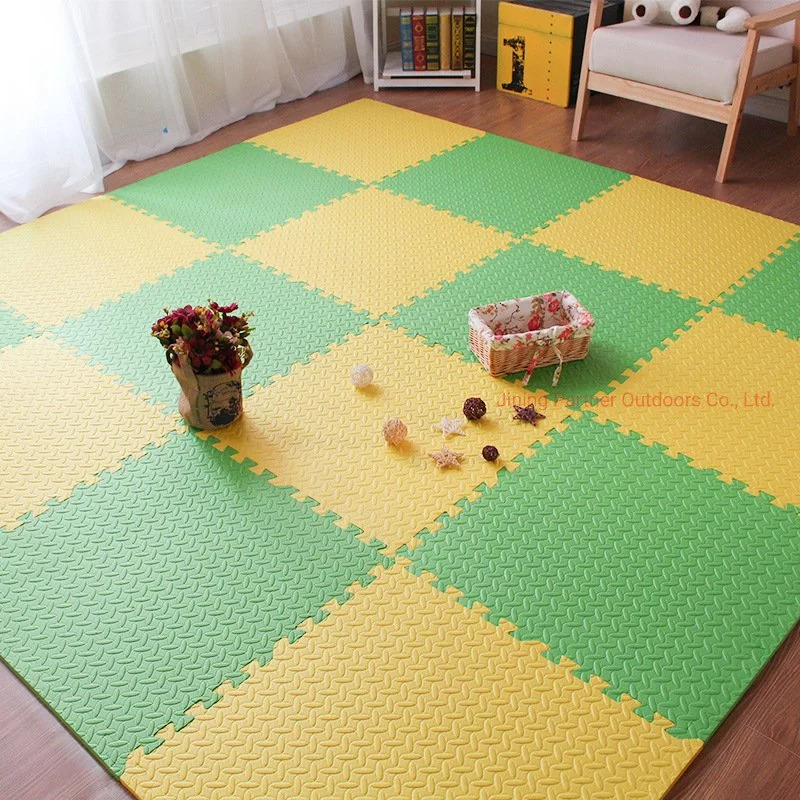 Pattern Puzzle Workout Fitness Gym Exercise Soft Floor Interlocking Foam Tiles EVA Interlocking Foam Mats Baby Game Blanket