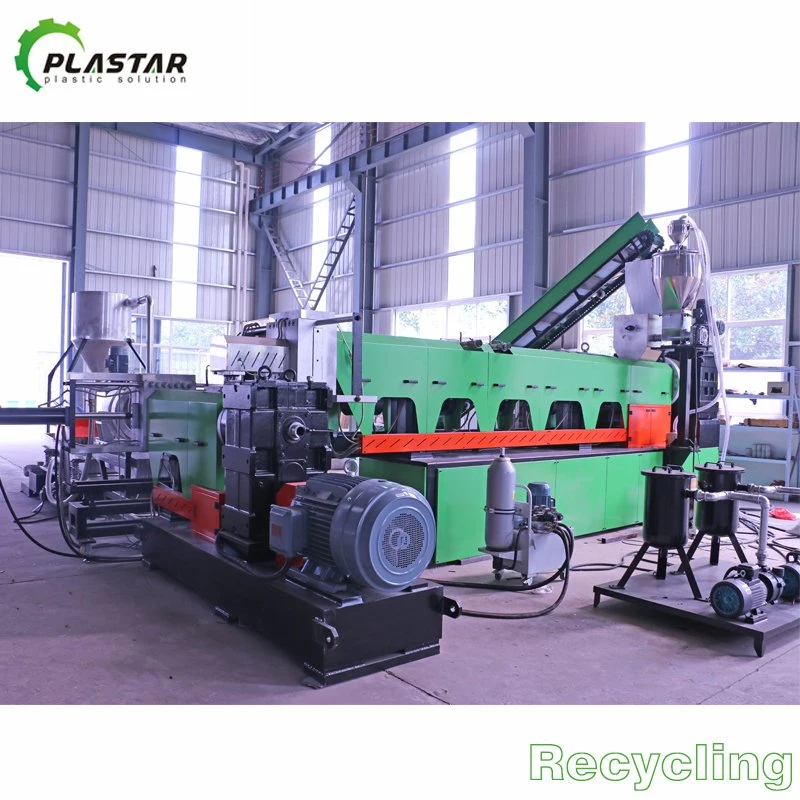 Waste Plastic Recycling Pelletizing Line Machine to Produce Pellet PE Film Recycling Pelletizer Granulator