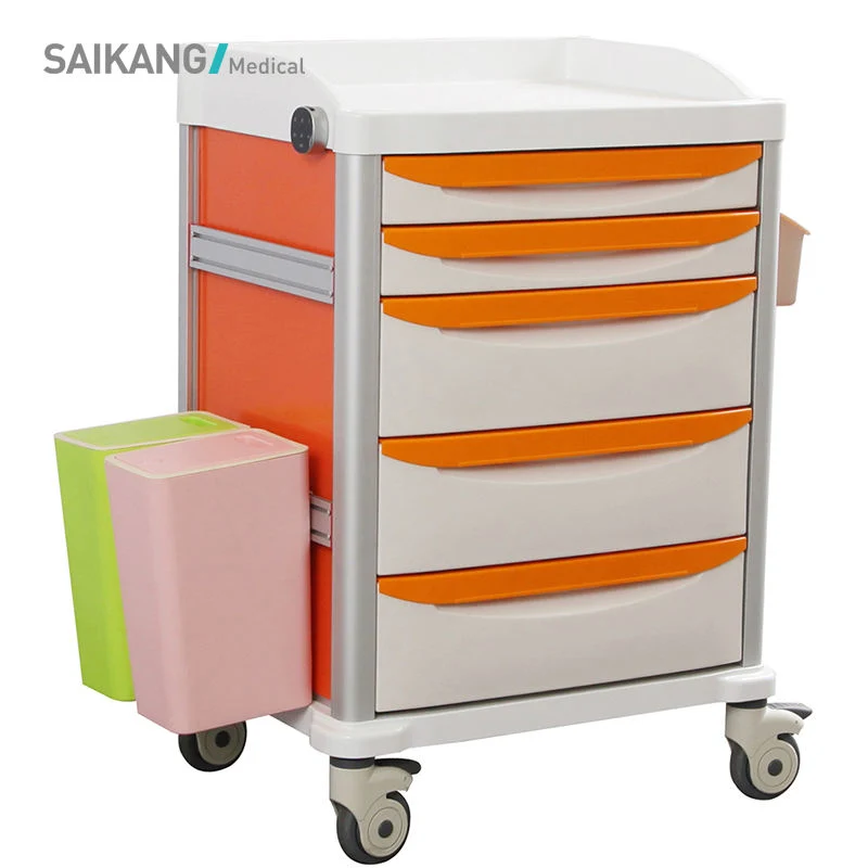 Sk-Mt650 ABS Hospital Nursing Instrument Medication Trolley for Sale