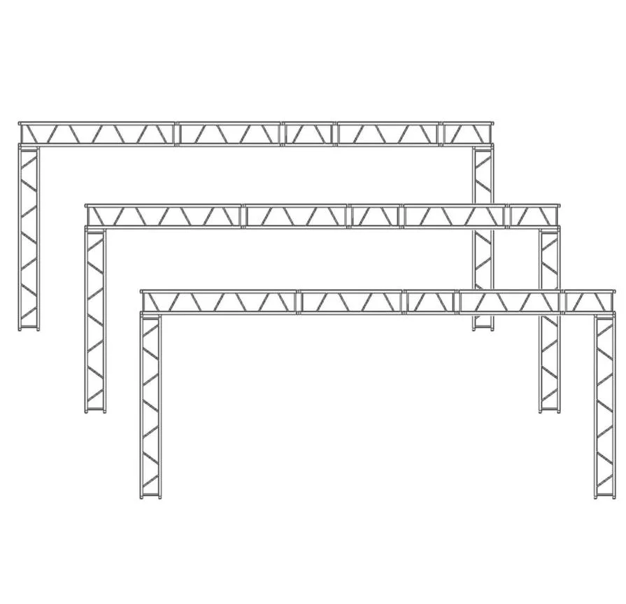Aluminum Frame Truss Structure / Event Aluminum Spigot / Bolt Stage Truss